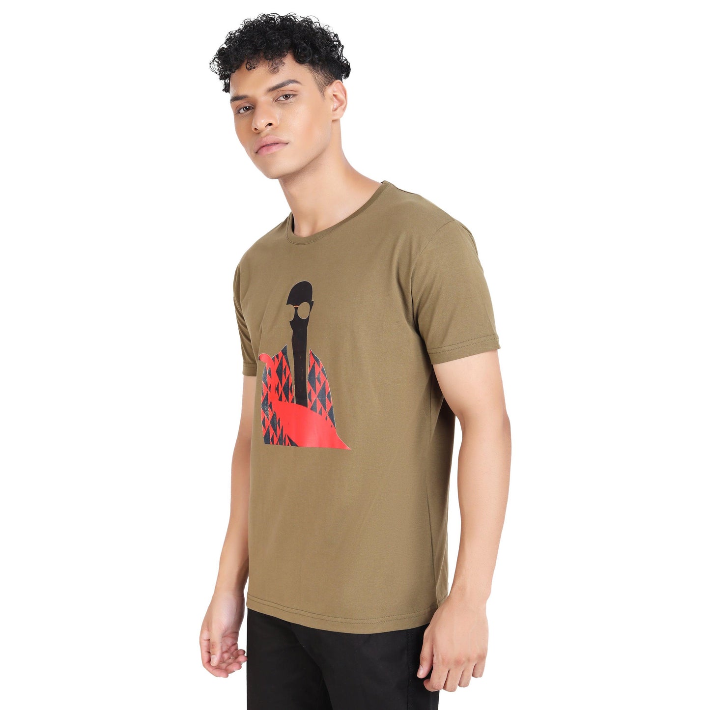 Printed Round Neck Pure Cotton T-shirt